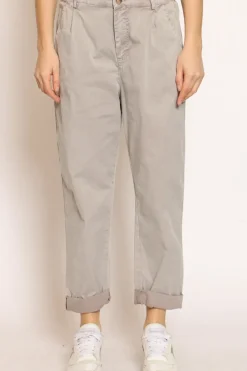 Zeroassoluto Pantalone LOLA cotone stone washed maltinto