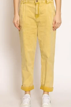 Zeroassoluto Pantalone LOLA cotone stone washed maltinto