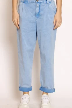Zeroassoluto Pantalone LOLA cotone stone washed maltinto