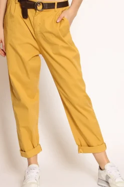 Zeroassoluto Pantalone lola c/pinces ed elastico dietro