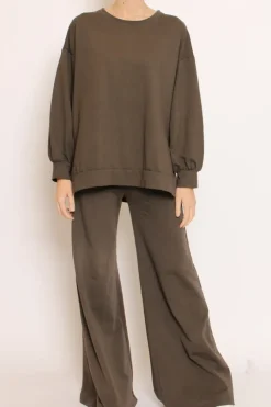 Zeroassoluto Pantalone palazzo felpa light