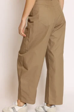 Vicolo Pantaloni mom fit 100 % cotone kaki
