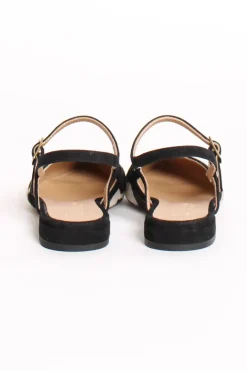 Divine Follie Slingback cavallino animalier bianco/nero