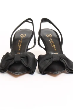 Divine Follie Slingback con fiocco nero
