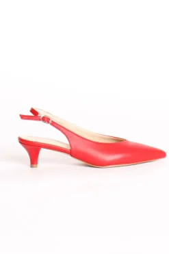 Ovy&eacute; Slingback nappa rosso