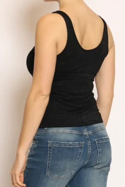 Kontatto Top scollo v in lurex