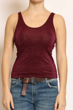 Kontatto Top scollo v in lurex