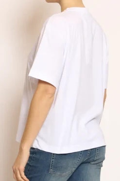 Have one T-shirt catena collo bianco