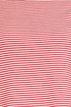 Zeroassoluto T-shirt CLOE righe in jerseyrosso/bianco