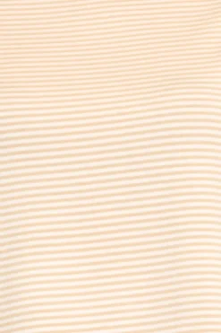 Zeroassoluto T-shirt CLOE righe in jersey beige/bianco