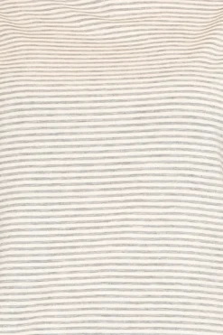 Zeroassoluto T-shirt CLOE righe in jersey grigio/bianco