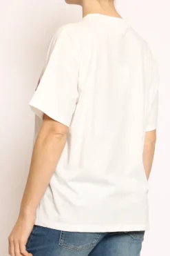 Vicolo T-shirt GOOD bianco/rosso