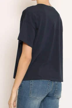 Zeroassoluto T-shirt scatola elasticizzata mezza manica