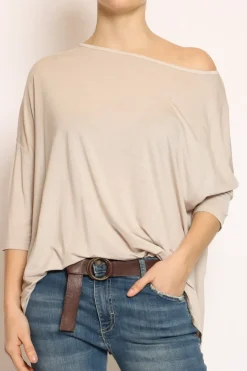Zeroassoluto T-shirt scatola over 100%LYOCELL FIBRA NATURALE