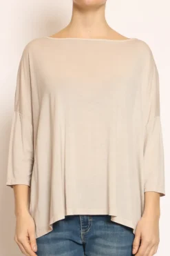Zeroassoluto T-shirt scatola over 100%LYOCELL FIBRA NATURALE