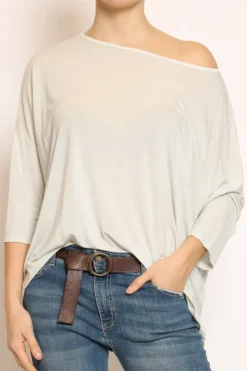 Zeroassoluto T-shirt scatola over 100%LYOCELL FIBRA NATURALE