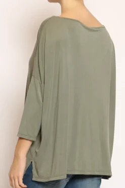 Zeroassoluto T-shirt scatola over 100%LYOCELL FIBRA NATURALE
