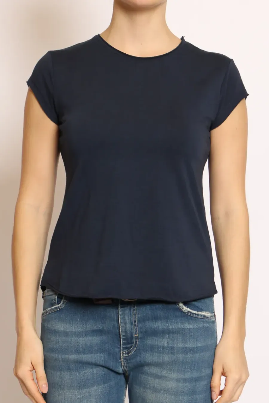 T-shirt taglio vivo mezza manica