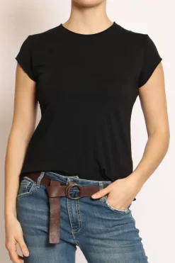 T-shirt taglio vivo mezza manica