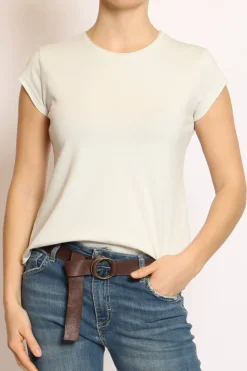 T-shirt taglio vivo mezza manica