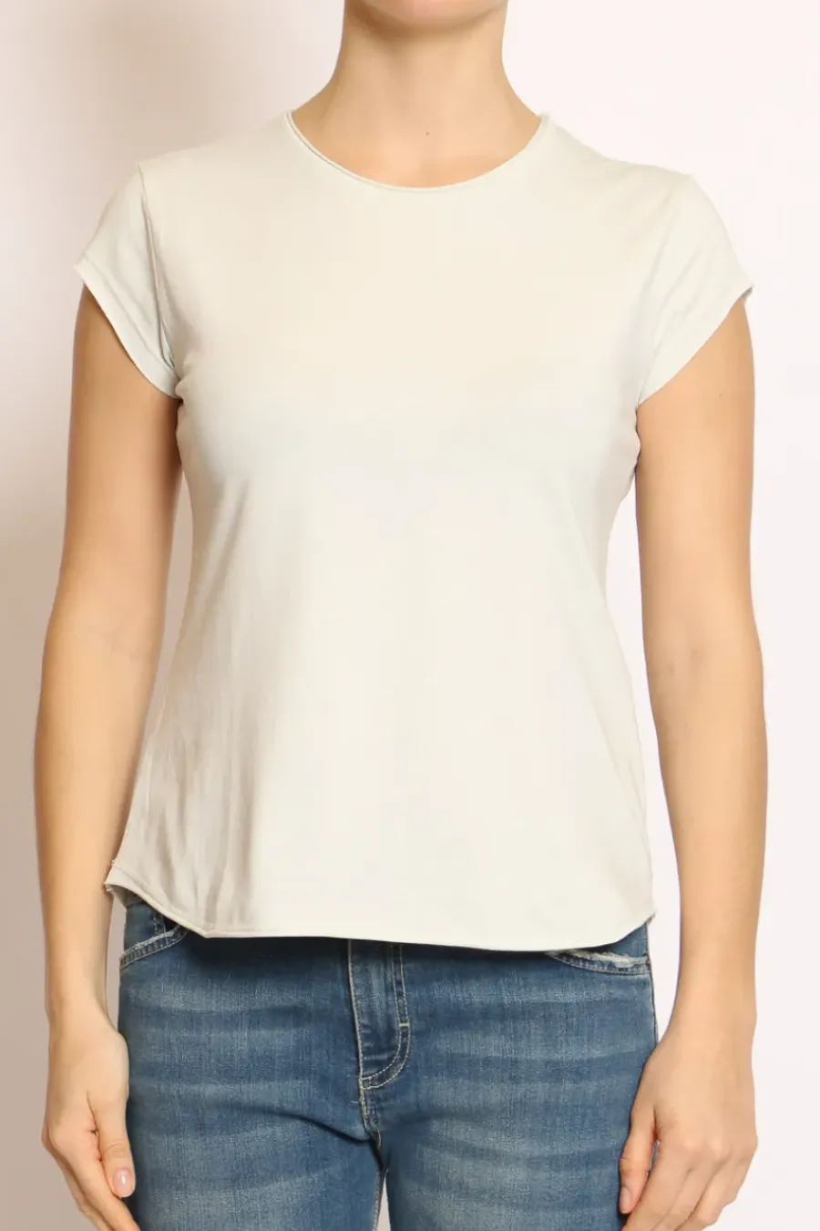 T-shirt taglio vivo mezza manica