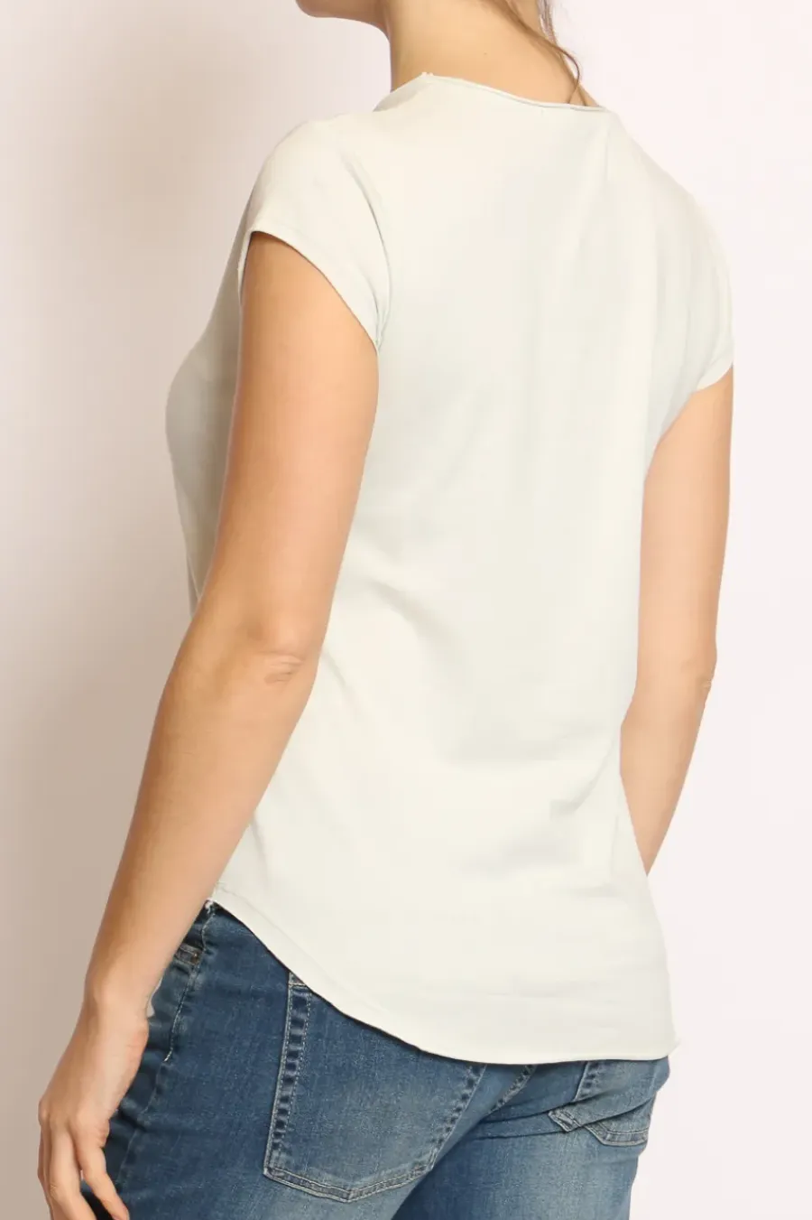 T-shirt taglio vivo mezza manica